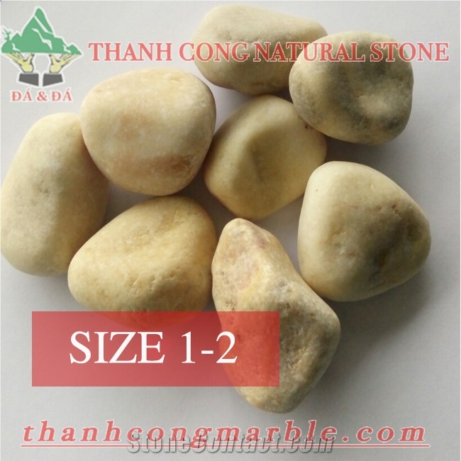 Yellow Jasper Vietnam Yellow Marble Pebble Stone