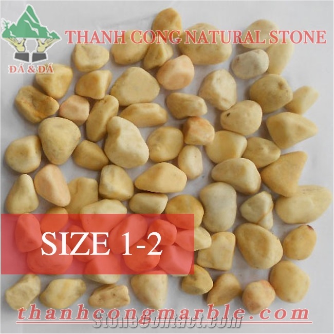 Yellow Jasper Vietnam Yellow Marble Pebble Stone