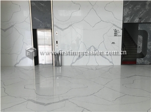 Bookmatch Calacatta Quartz Slabs,Tiles for Floor