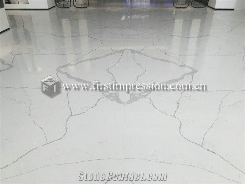 Calacatta Quartz Slabs,Tiles for Floor,Wall