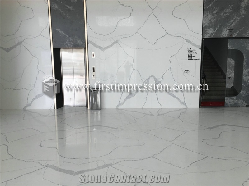 Calacatta Quartz Slabs,Tiles for Floor,Wall