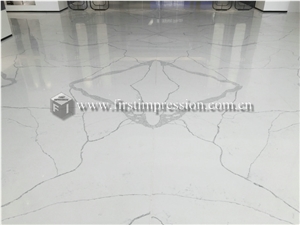 Hot Calacatta Quartz Slabs,Tiles for Floor,Wall