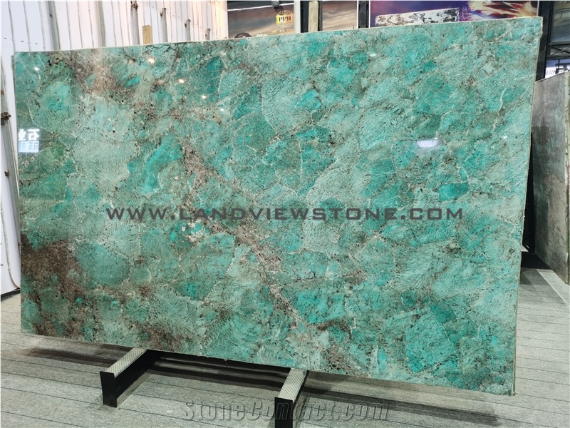 Amazon Green Amazzonite Luxury Granite Slabs Tiles