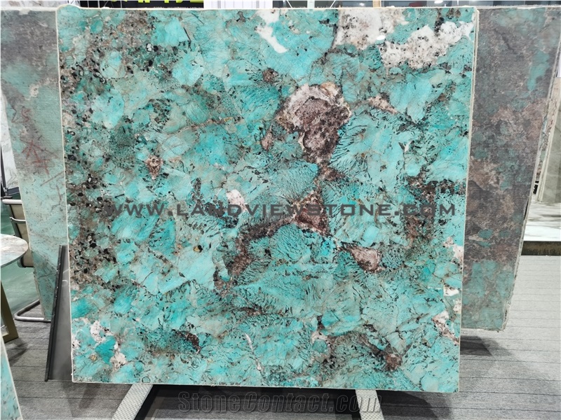 Amazon Green Amazzonite Luxury Granite Slabs Tiles