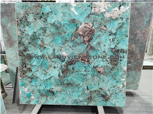 Amazon Green Amazzonite Luxury Granite Slabs Tiles