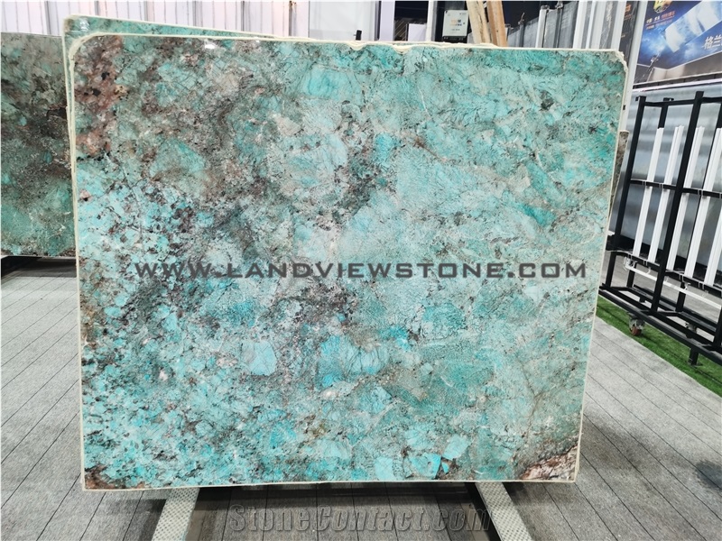 Amazon Green Amazzonite Luxury Granite Slabs Tiles