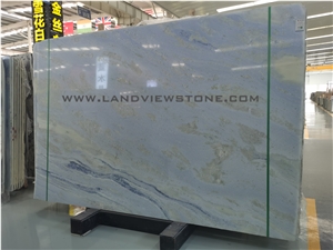 Azul Cielo, Sky Blue Marble Slab Wall Tile Pattern