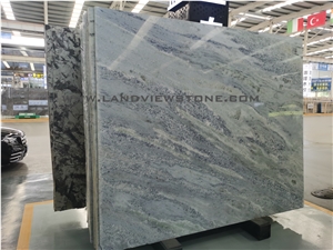 Azul Cielo, Sky Blue Marble Slab Wall Tile Pattern