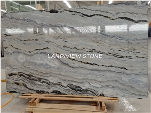 Blue Danube White Palissandro Bianco Marble Slabs
