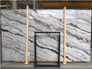 Blue Danube White Palissandro Bianco Marble Slabs