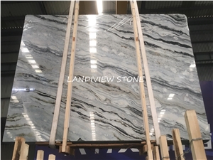 Blue Danube White Palissandro Bianco Marble Slabs