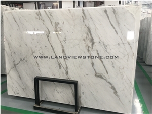 Chinese Bianco Carrara White Marble Slabs Gx White