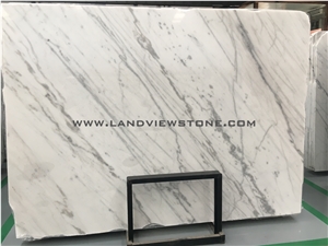 Chinese Bianco Carrara White Marble Slabs Gx White