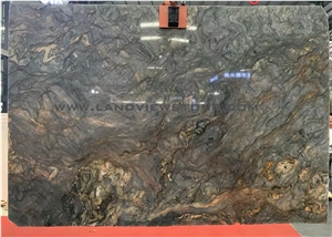 Explosion Blue Quartzite Bookmatch Slabs