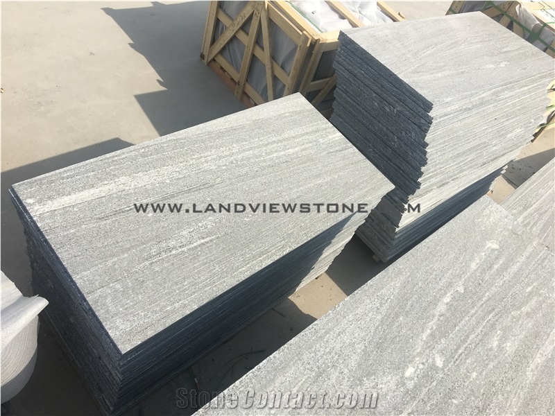 Grey Galaxy Flamed Paving Tiles, Floor Covering