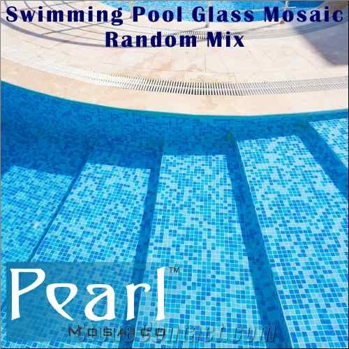 Swimming Pool Glass Mosaic Tiles