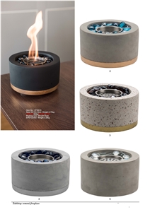 Table Fire Bowl,Burner Bio Ethanol Candle