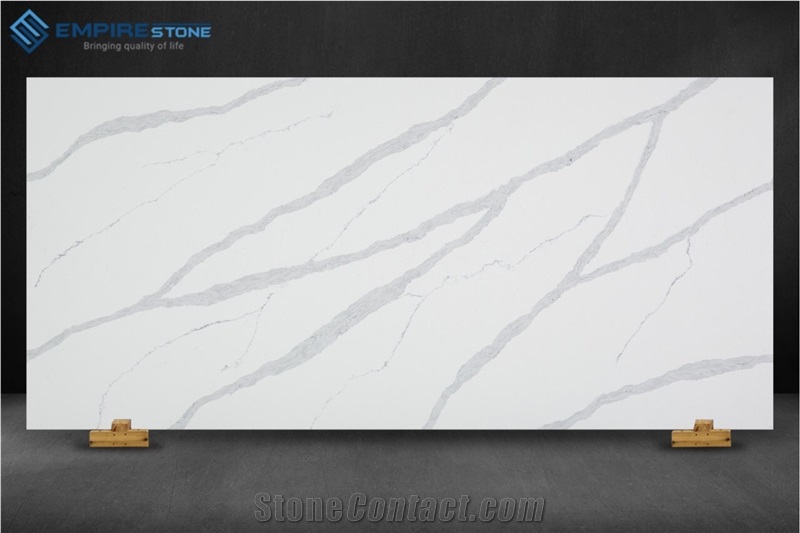 Calacatta Grey Quartz from Empirestone in Vietnam