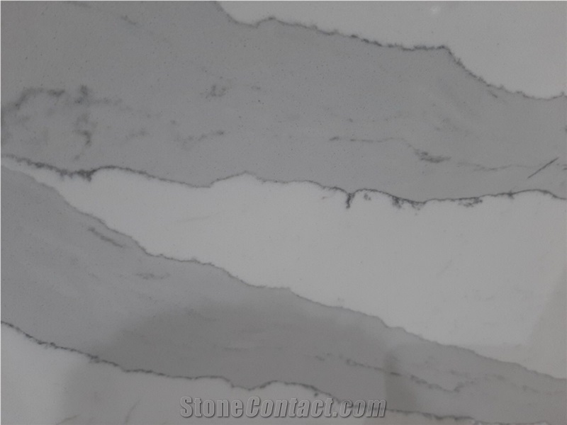 Calacatta Grey Quartz from Empirestone in Vietnam