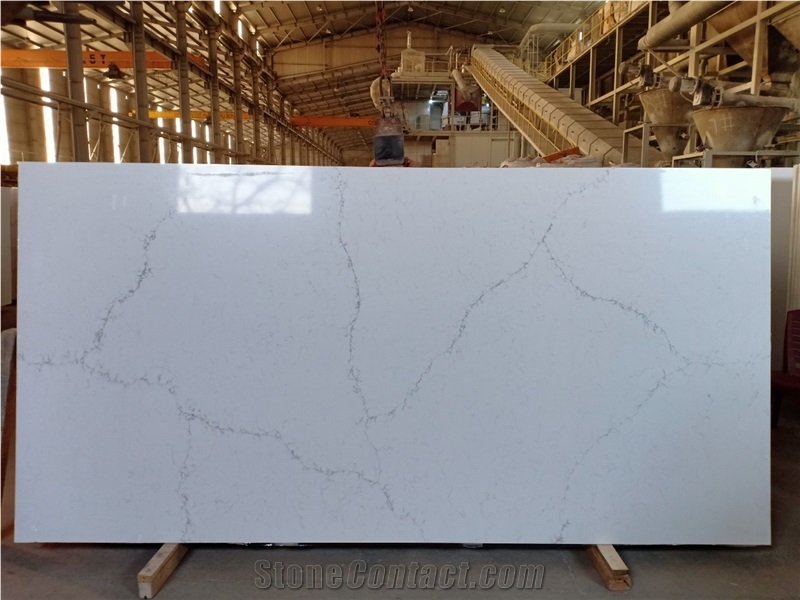 Calacatta Laza Quartz Vietnam Slabs