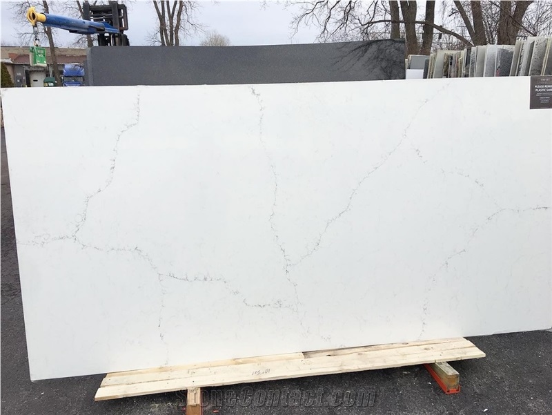 Calacatta Laza Quartz Vietnam Slabs