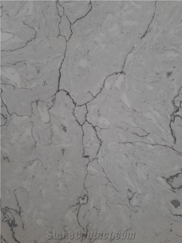 Carrara White Quartz Slabs Vietnam Empirestone