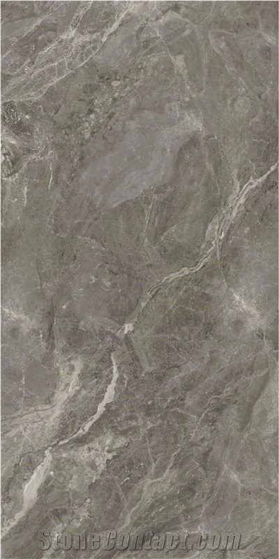 China Popular Grey Marble Look Ceramic Slab Tile