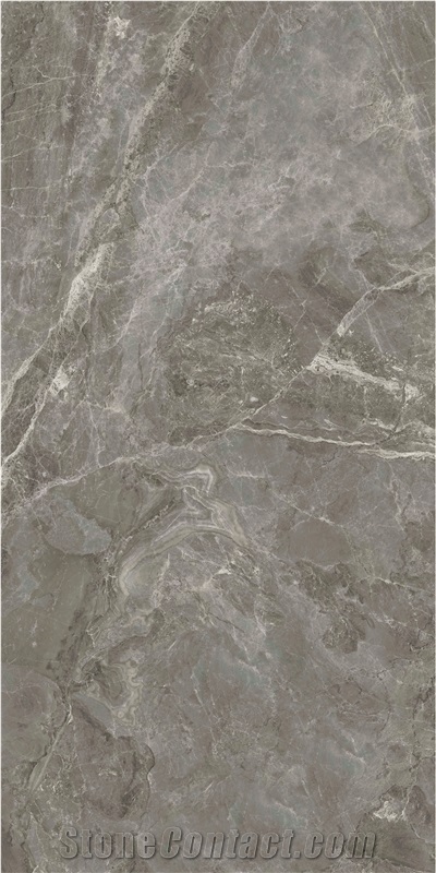 China Popular Grey Marble Look Ceramic Slab Tile