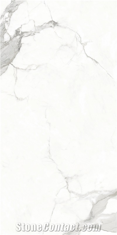 Fishbelly White Marble Look Porcelain/Ceramic Tile