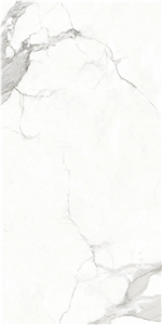Fishbelly White Marble Look Porcelain/Ceramic Tile