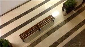 Limpido & Dark Emperador Floor Laying