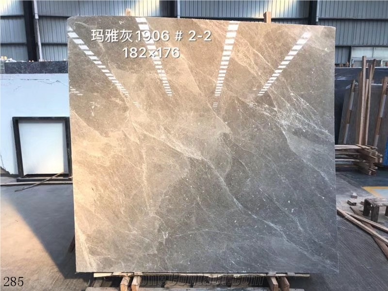 Turkey Maya Grey Marble Floor Stone Slabs Tiles