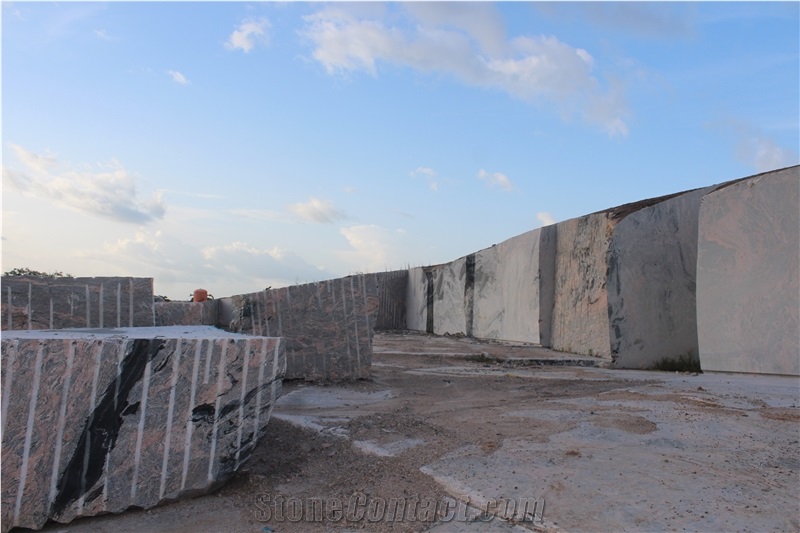 African Multicolour Granite Block, Kaduna Granite Blocks