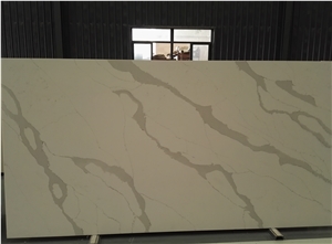 China White Quartz Slabs for Interior Design