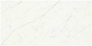 China White Quartz Slabs for Interior Design