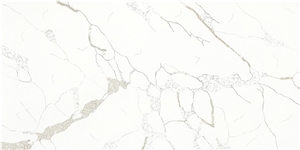 China White Quartz Slabs for Interior Design