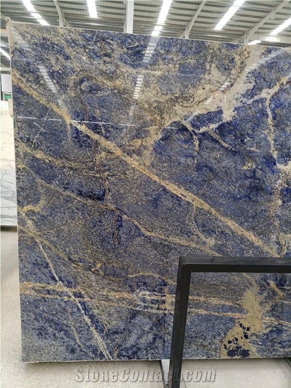 Azul Macaubas Quartzite Slab, Blue Stone