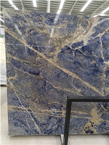 Azul Macaubas Quartzite Slab, Blue Stone