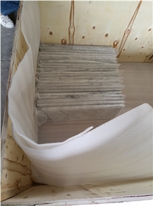 Decorative Candle Plate in Arabescato White Marble