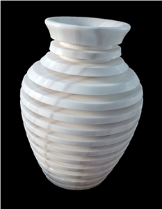 Stone Home Decor, White Marble Flower Vases