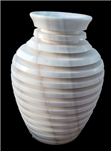 Stone Home Decor, White Marble Flower Vases