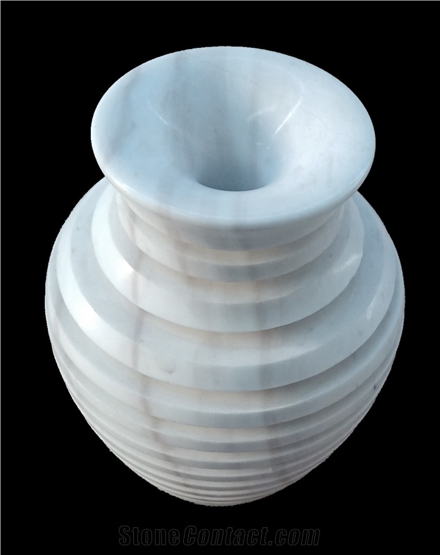 Stone Home Decor, White Marble Flower Vases