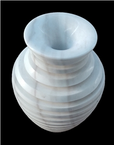 Stone Home Decor, White Marble Flower Vases