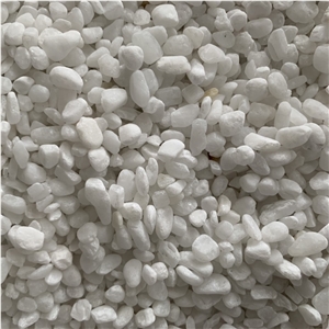 Factory Pebble Stone Snow White Color Pebble