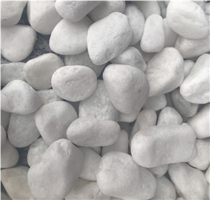 Snow White Pebbles Gravel Rock Garden Stones