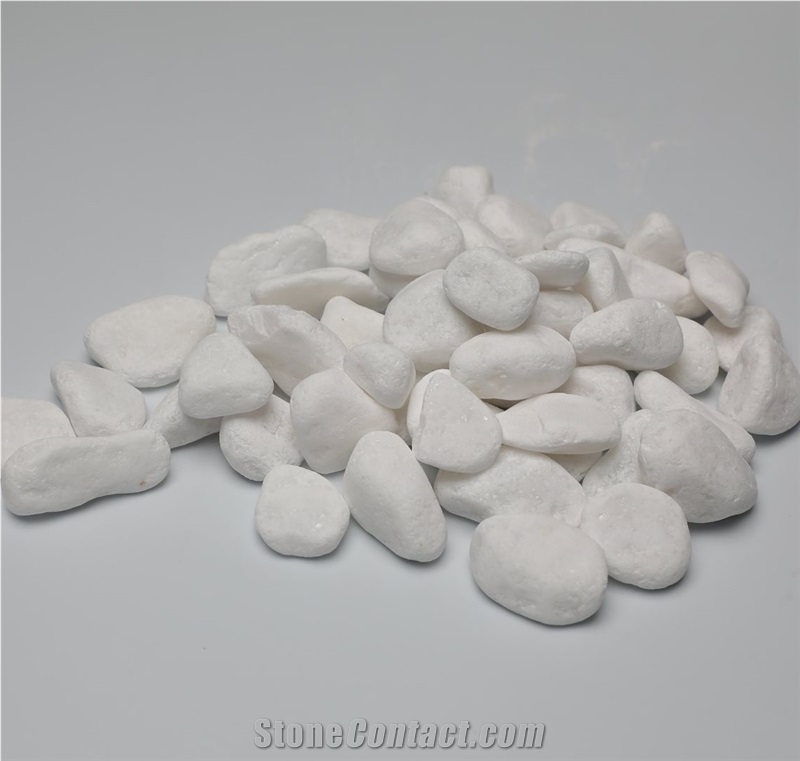 Snow White Pebbles Rocks Stone for Garden