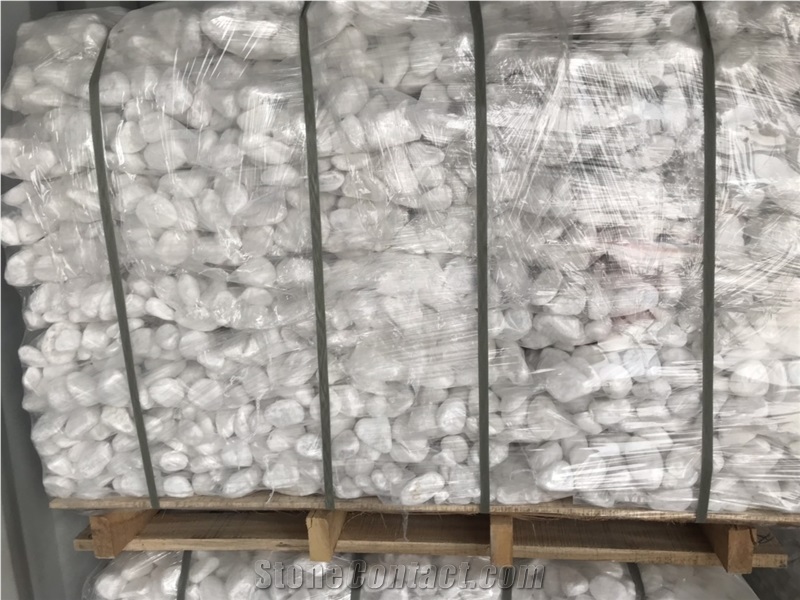 Snow White Pebbles Rocks Stone for Garden