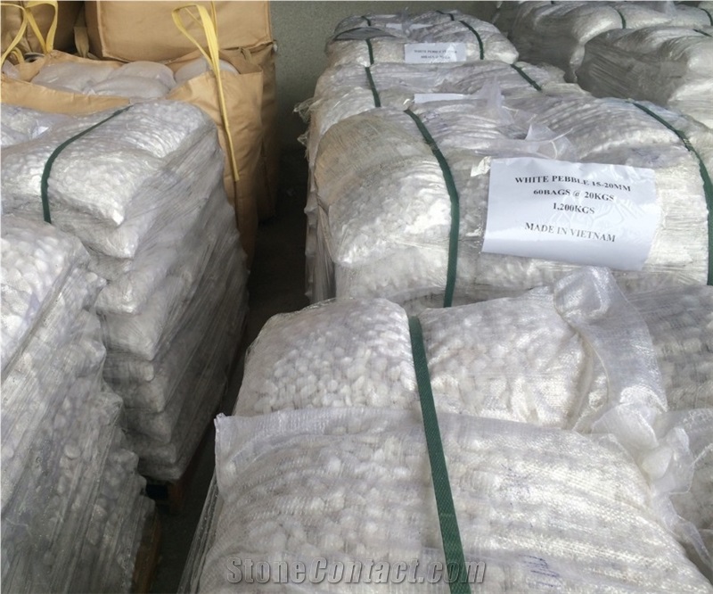 White Pebble Stone for Garden Decoration