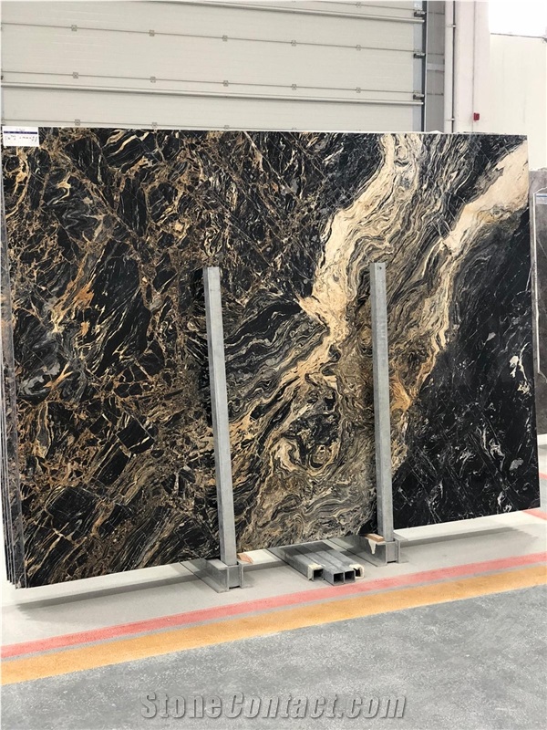 Nero Picasso Marble Slabs