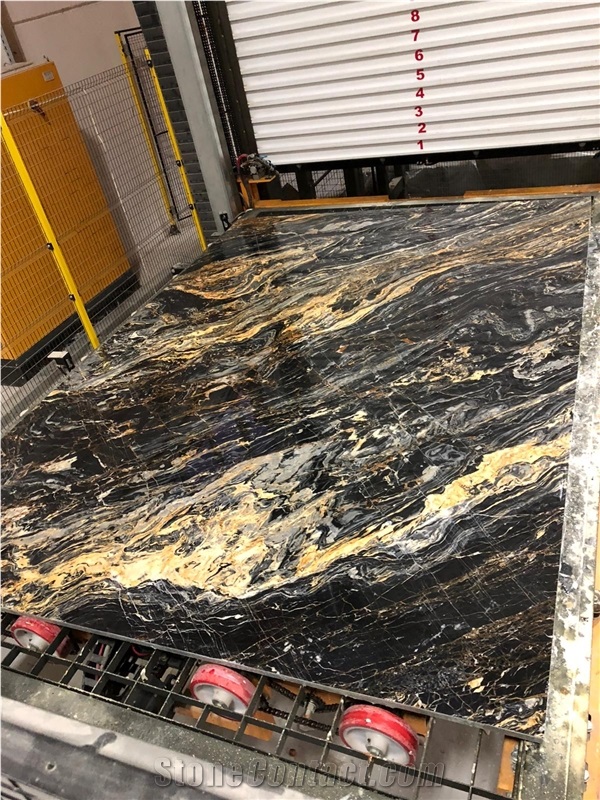 Nero Picasso Marble Slabs